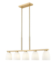 Z-Lite - 7518-5L-MGLD - Five Light Linear Chandelier - Naya - Modern Gold