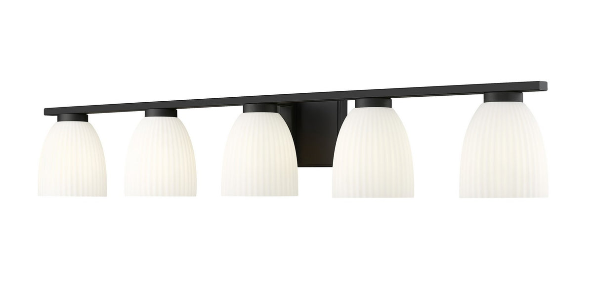 Z-Lite - 7518-5V-MB - Five Light Vanity - Naya - Matte Black
