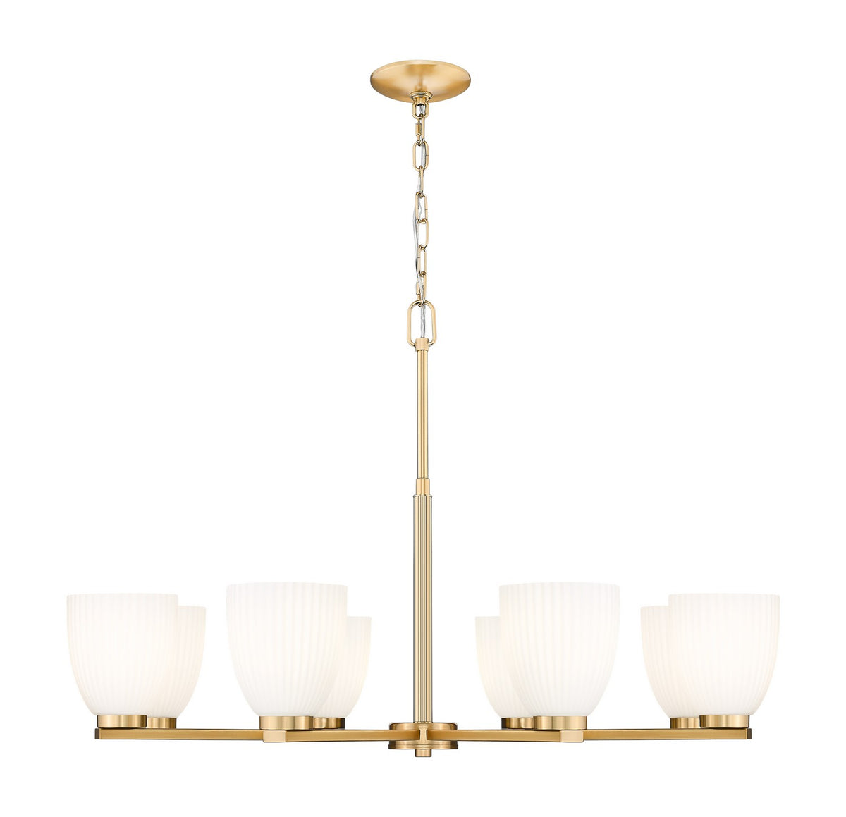 Z-Lite - 7518-8MGLD - Eight Light Chandelier - Naya - Modern Gold