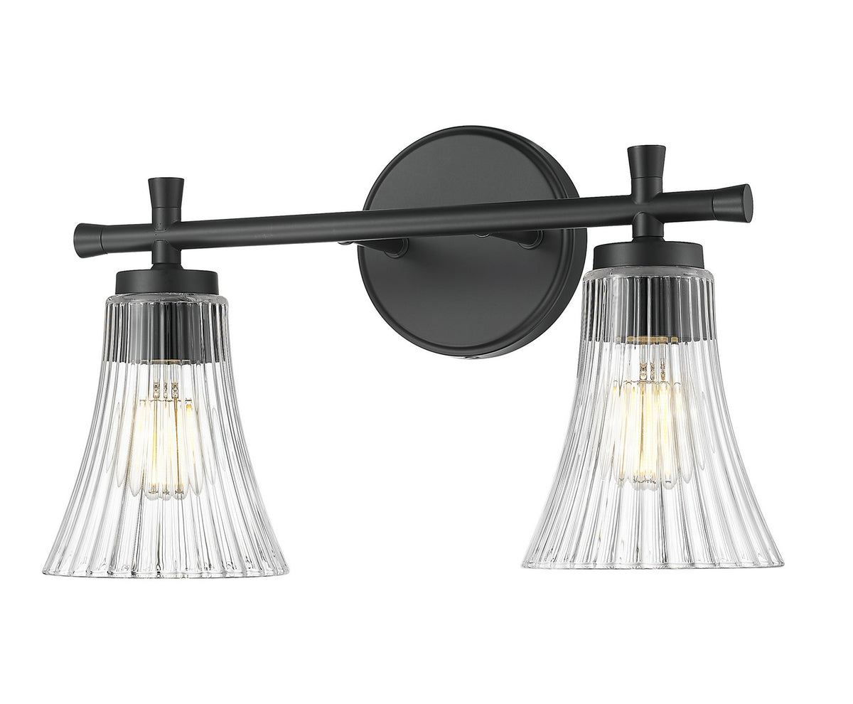Z-Lite - 7519-2V-MB - Two Light Vanity - Belle - Matte Black