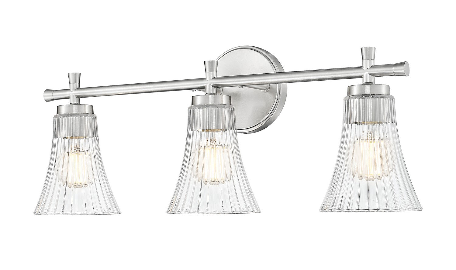 Z-Lite - 7519-3V-BN - Three Light Vanity - Belle - Brushed Nickel
