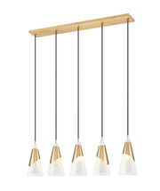 Z-Lite - 828P7-5L-MGLD - Five Light Linear Chandelier - Aimie - Modern Gold