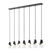 Z-Lite - 828P7-7L-MB - Seven Light Linear Chandelier - Aimie - Matte Black