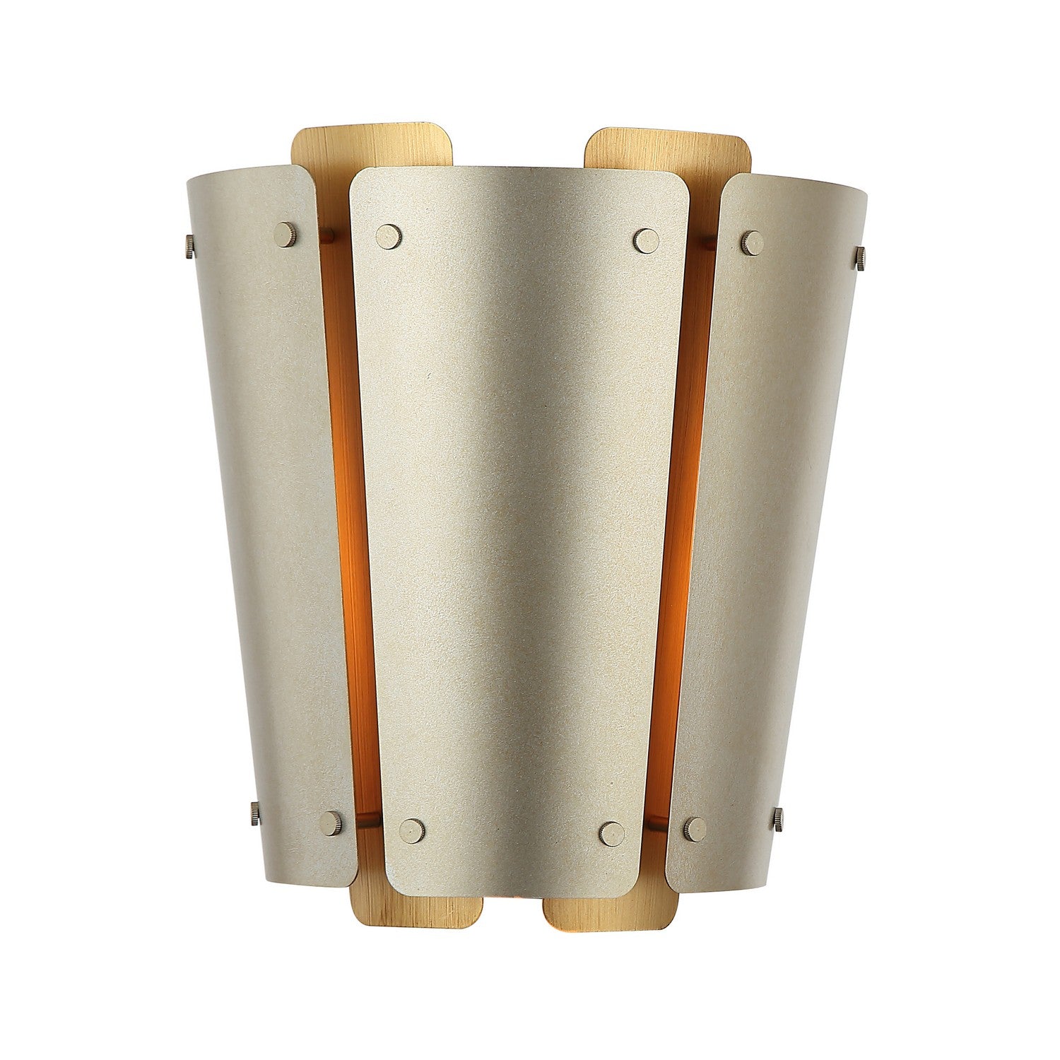 Varaluz - 518W01SSBS - One Light Wall Sconce - Peep Show - Sunwashed Silver/Brushed Sienna
