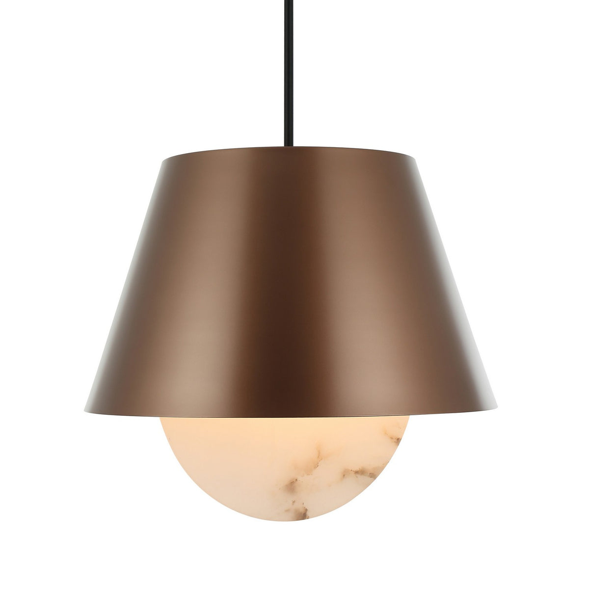 Varaluz - 529P06BGMB - Six Light Pendant - Rock On - Brontourage/Matte Black