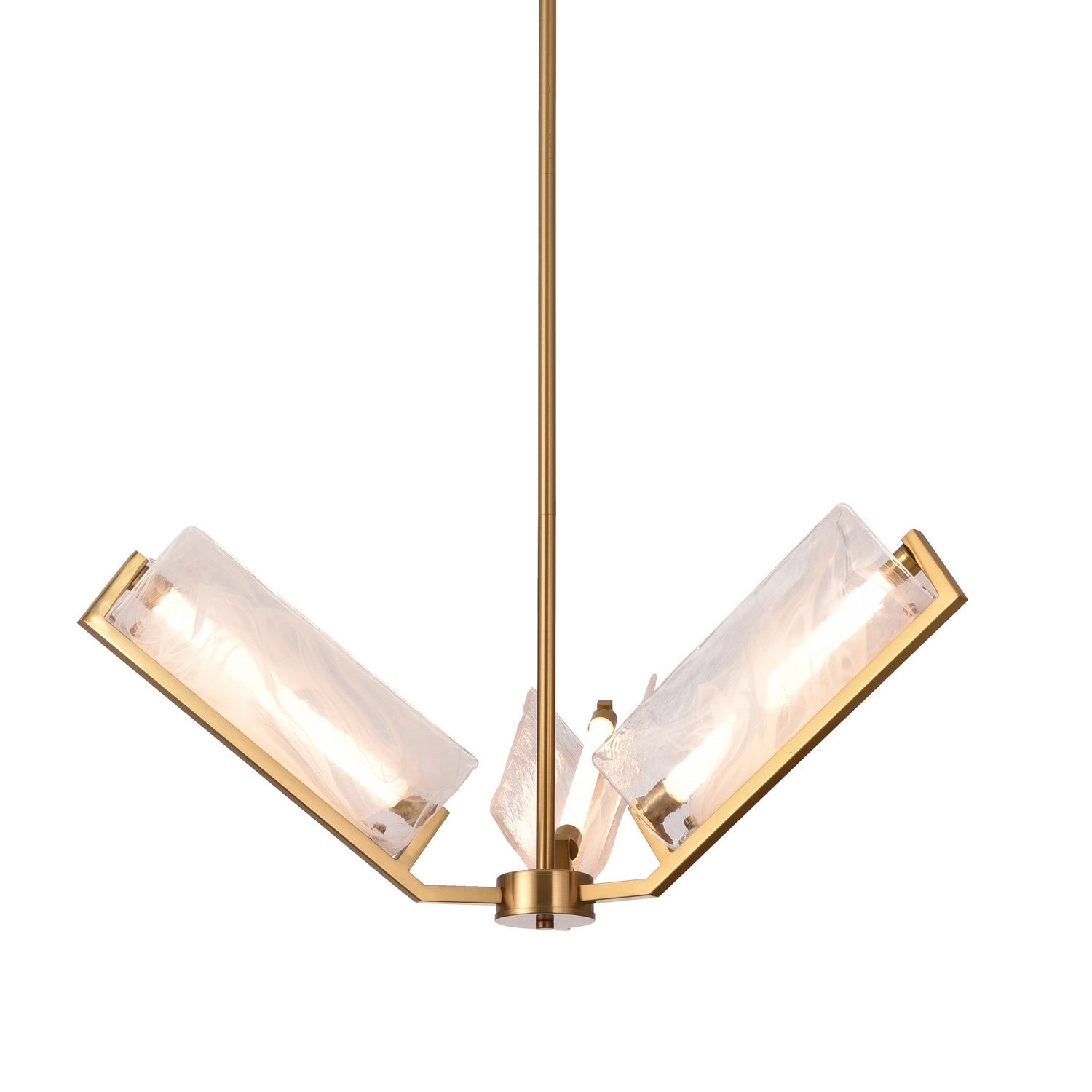 Varaluz - 531C03SB - LED Chandelier - Mingle - Satin Brass