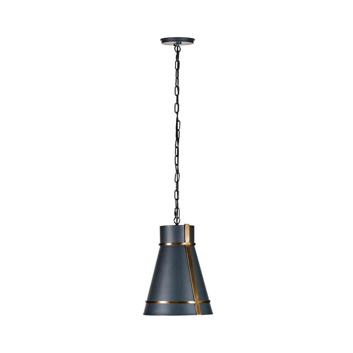 Varaluz - 536M01ZNCBRZ - One Light Mini Pendant - Brasserie - Blackened Zinc/Heritage Bronze