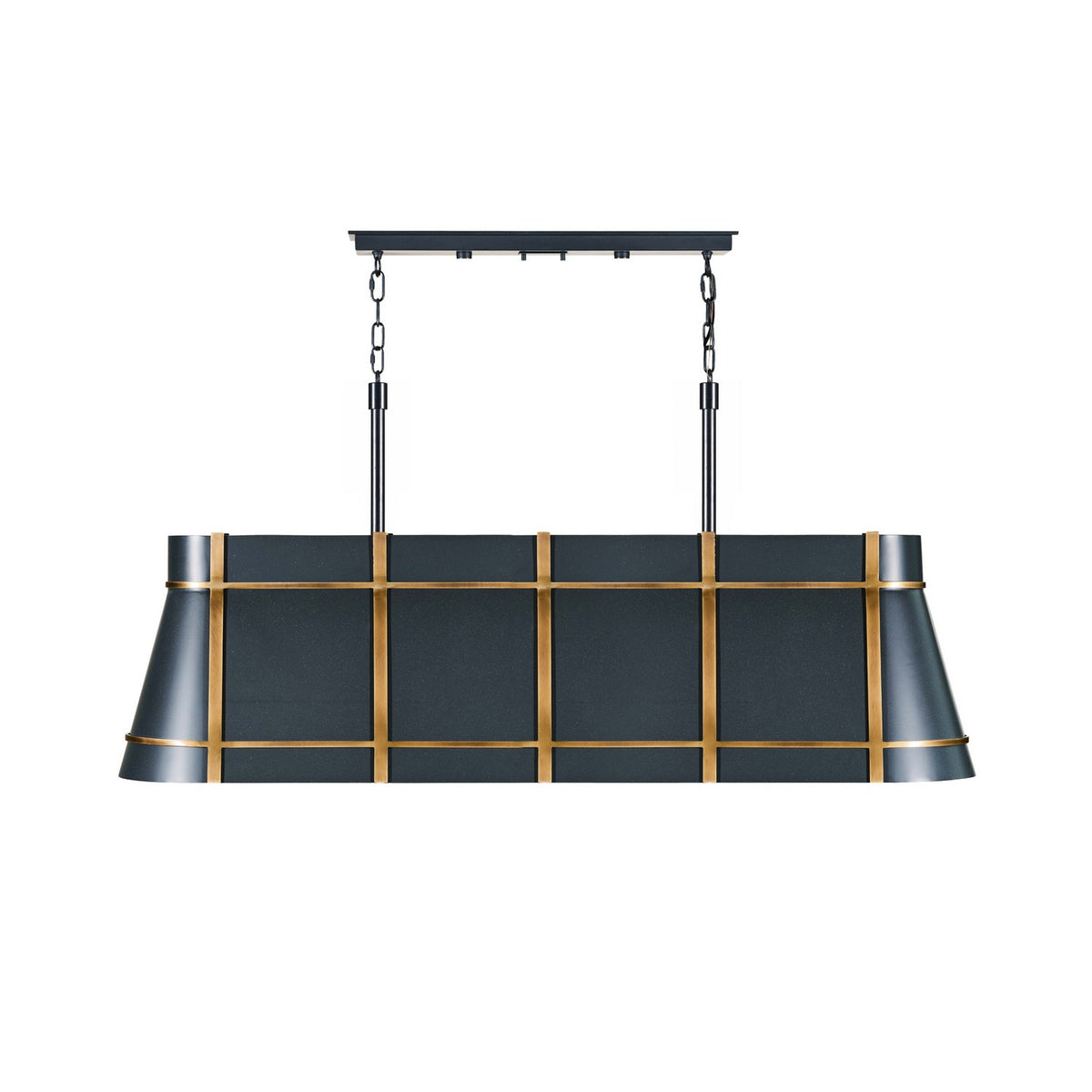 Varaluz - 536N05ZNCBRZ - Five Light Linear Pendant - Brasserie - Blackened Zinc/Heritage Bronze