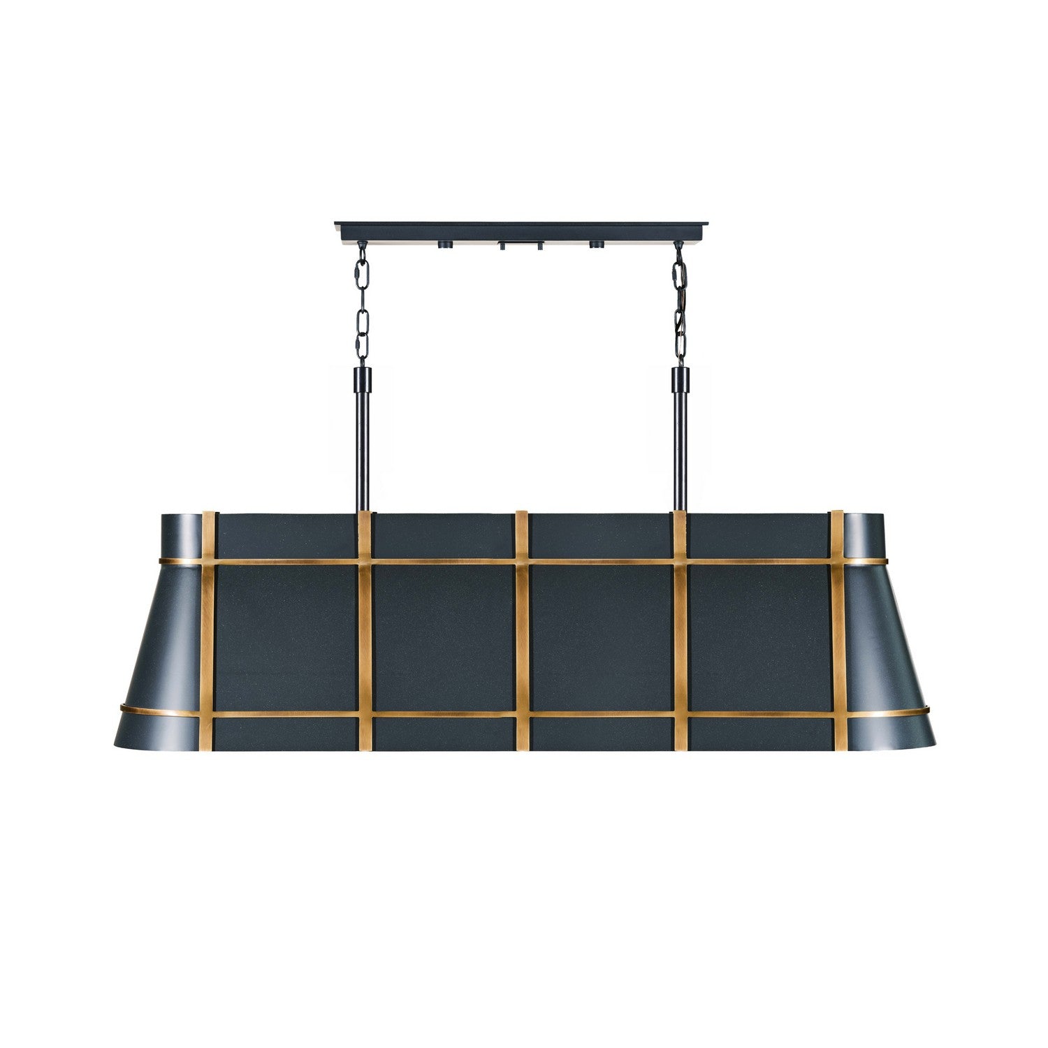 Varaluz - 536N05ZNCBRZ - Five Light Linear Pendant - Brasserie - Blackened Zinc/Heritage Bronze