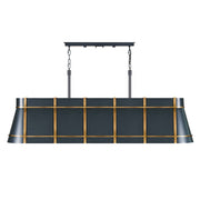 Varaluz - 536N06ZNCBRZ - Six Light Linear Pendant - Brasserie - Blackened Zinc/Heritage Bronze