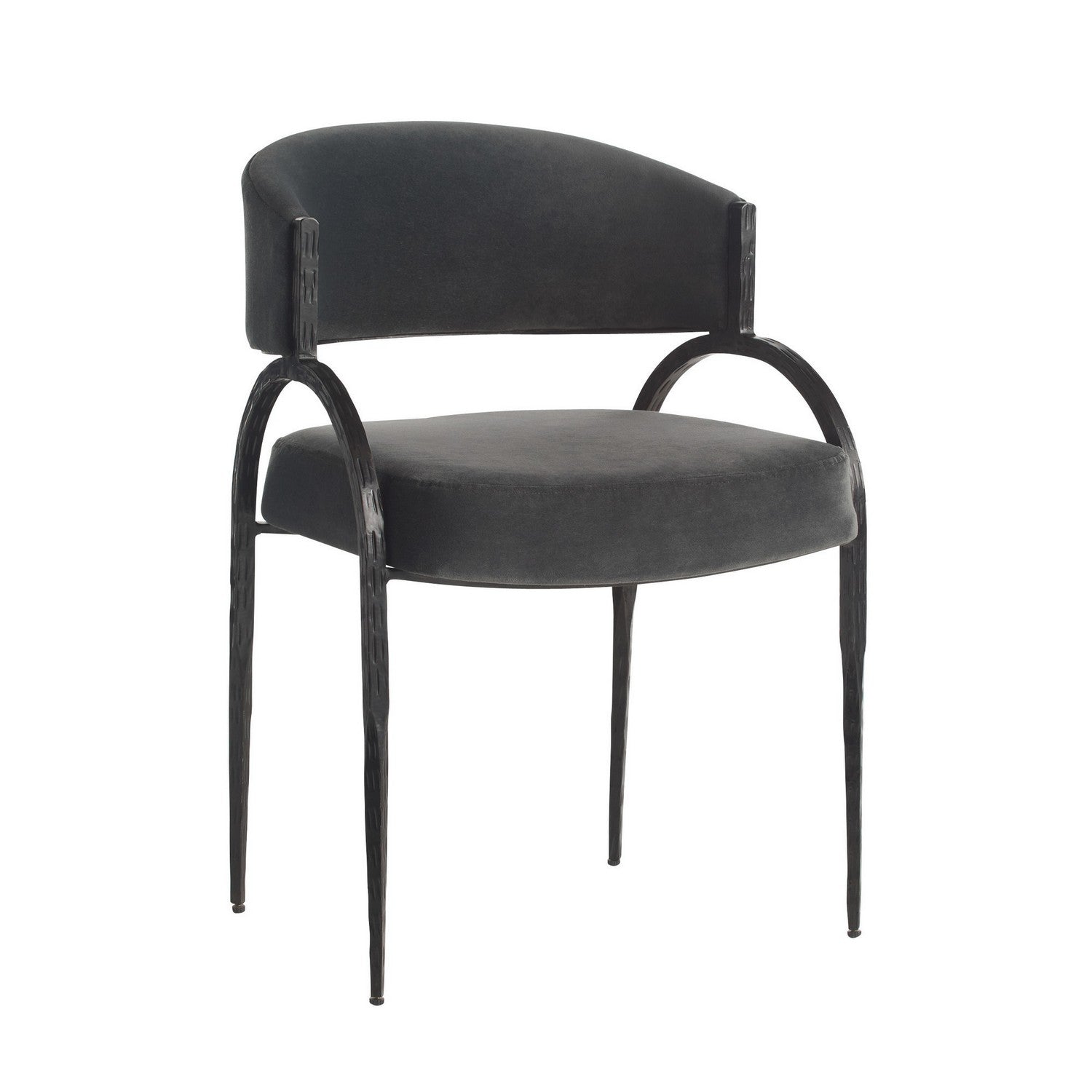 Arteriors - FRI28 - Chair - Bahati - Midnight Grey