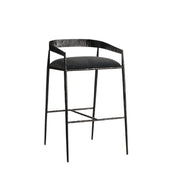 Arteriors - FSI22 - Bar Stool - Ansel - Midnight Grey