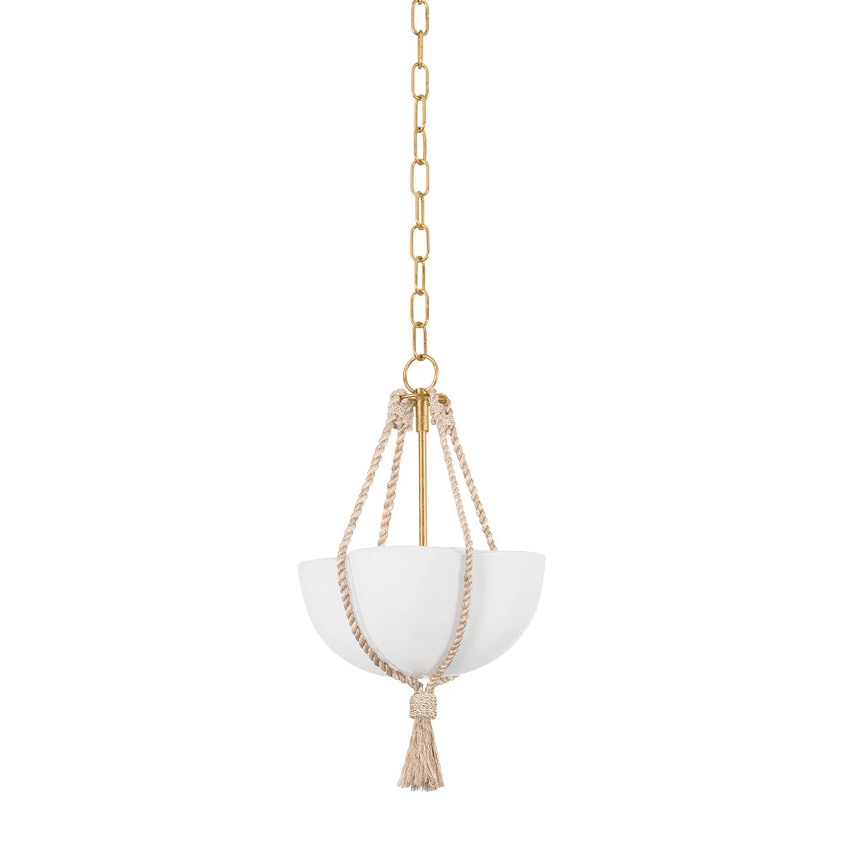 Hudson Valley - 1013-VGL - One Light Pendant - Amberley - Vintage Gold Leaf