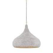 Hudson Valley - 4828-AGB - One Light Pendant - Hampstead - Aged Brass