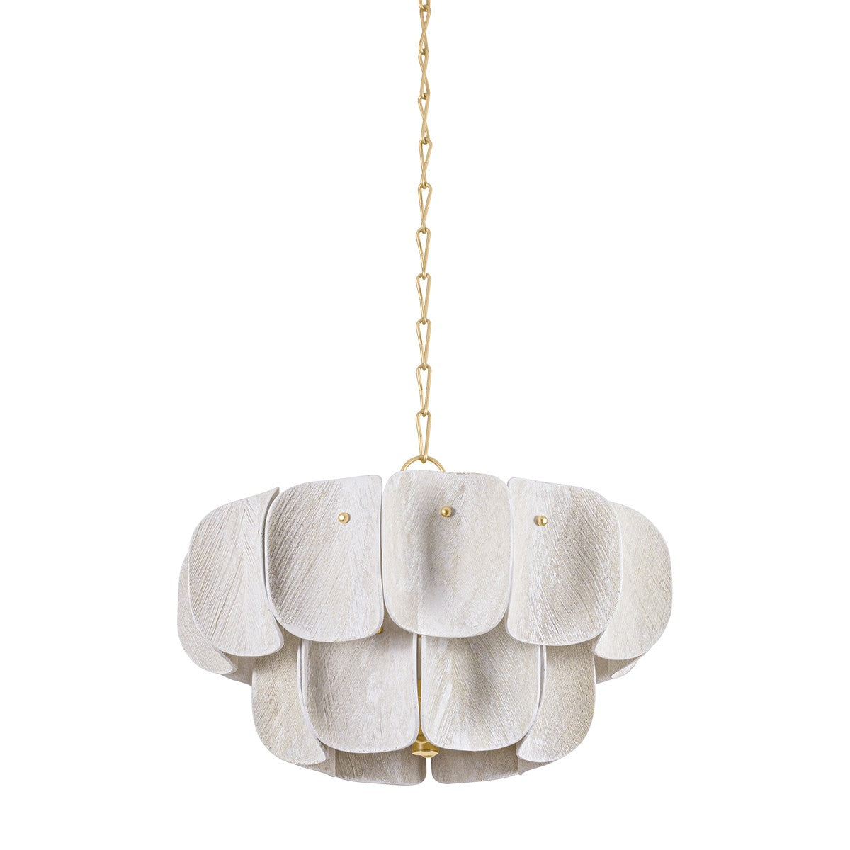 Hudson Valley - 6624-VGL - Eight Light Chandelier - Amalfi - Vintage Gold Leaf