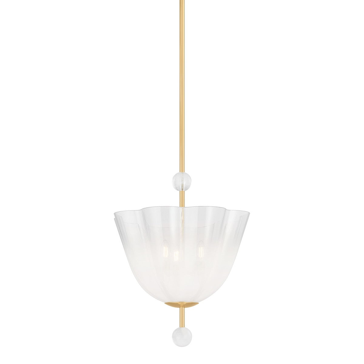 Hudson Valley - 7817-AGB - Three Light Lantern - Cambria Heights - Aged Brass