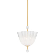 Hudson Valley - 7817-AGB - Three Light Lantern - Cambria Heights - Aged Brass