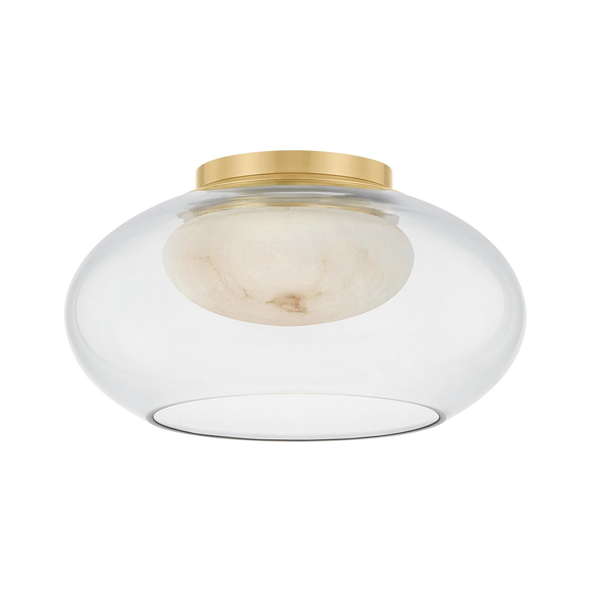 Hudson Valley - 9013-AGB - LED Flush Mount - Moore - Aged Brass