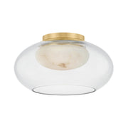 Hudson Valley - 9013-AGB - LED Flush Mount - Moore - Aged Brass