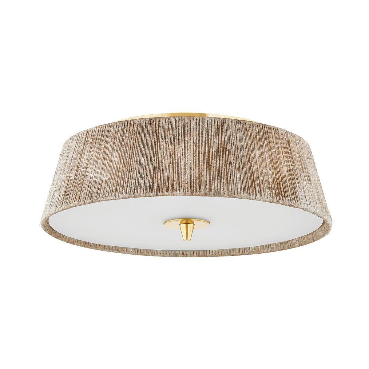 Hudson Valley - CB9518-AGB - Three Light Semi Flush Mount - George - Aged Brass