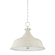 Hudson Valley - MDS300L-PN/OW - Four Light Pendant - Painted No. 1 - Polished Nickel/Off-White
