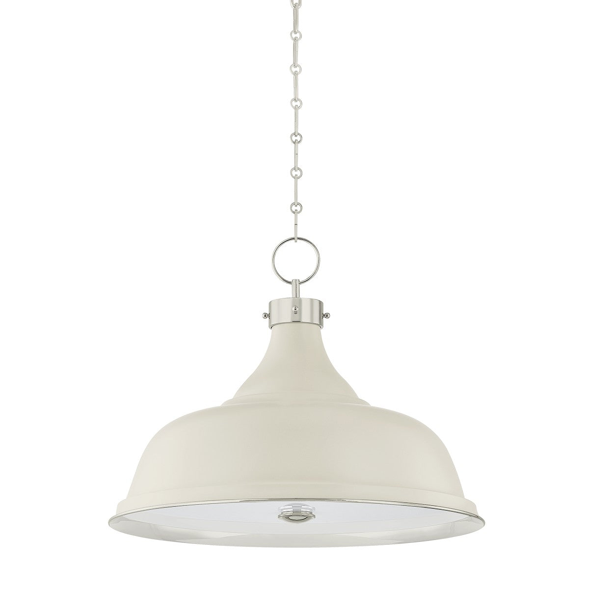 Hudson Valley - MDS300L-PN/OW - Four Light Pendant - Painted No. 1 - Polished Nickel/Off-White