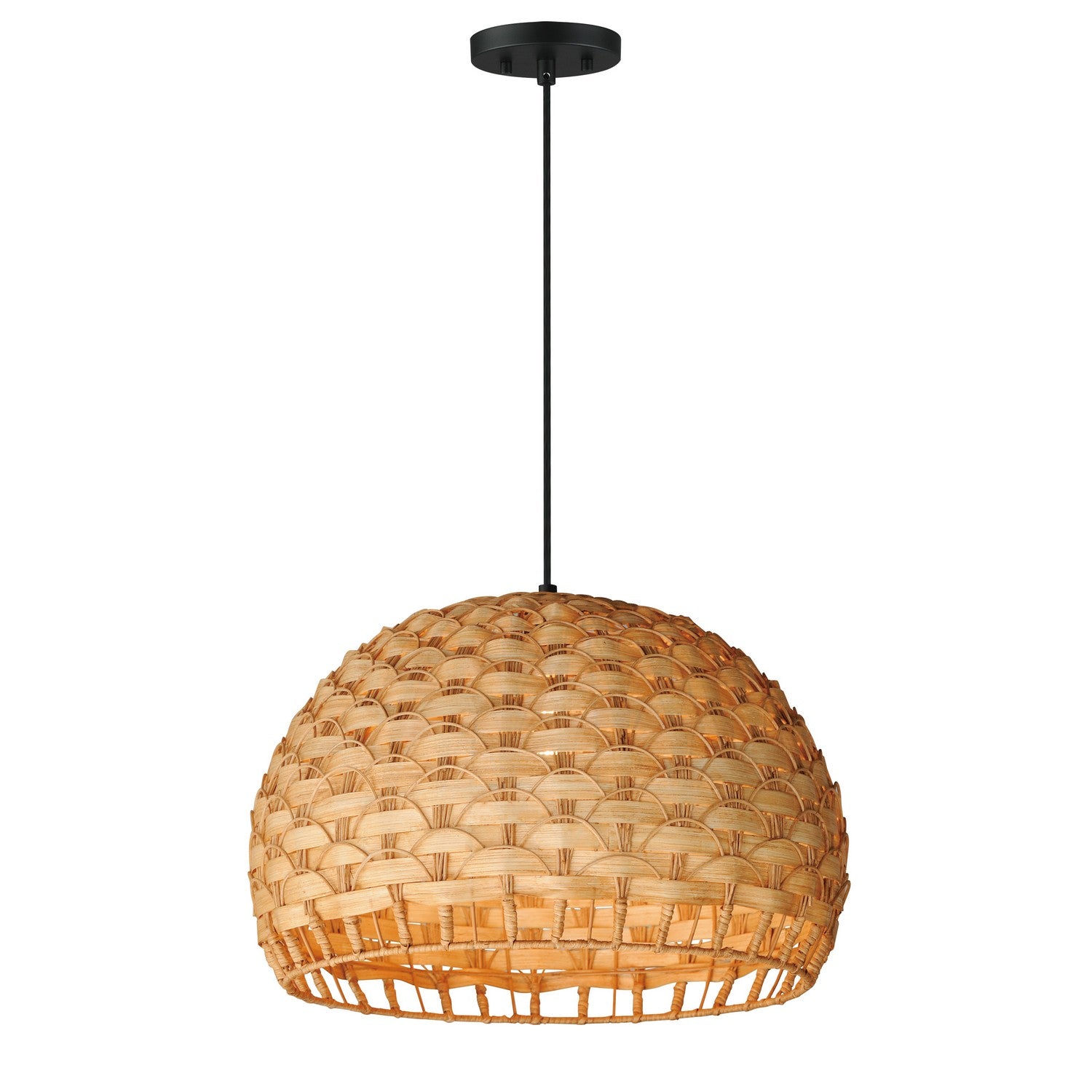 Maxim - 14413NABK - One Light Pendant - Tahiti - Black