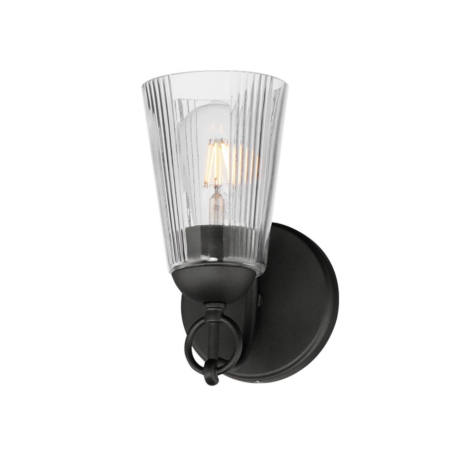 Maxim - 21391CLBK - One Light Wall Sconce - Jackson Hole - Black