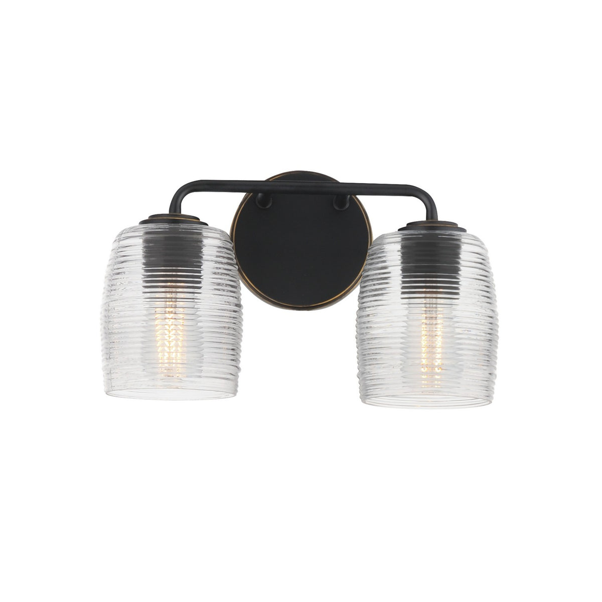 Maxim - 21412CRKB - Two Light Wall Sconce - Honey - Kentucky Bronze