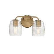 Maxim - 21412CRNAB - Two Light Wall Sconce - Honey - Natural Aged Brass