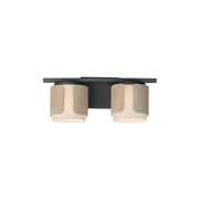 Maxim - 21712SWNWDCHL - Two Light Bath Vanity - Draughtsman - Natural Wood/Charcoal