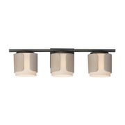 Maxim - 21713SWNWDCHL - Three Light Bath Vanity - Draughtsman - Natural Wood/Charcoal