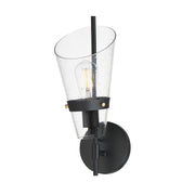 Maxim - 21721CDDBZAB - One Light Wall Sconce - Finch - Dark Bronze/Antique Brass
