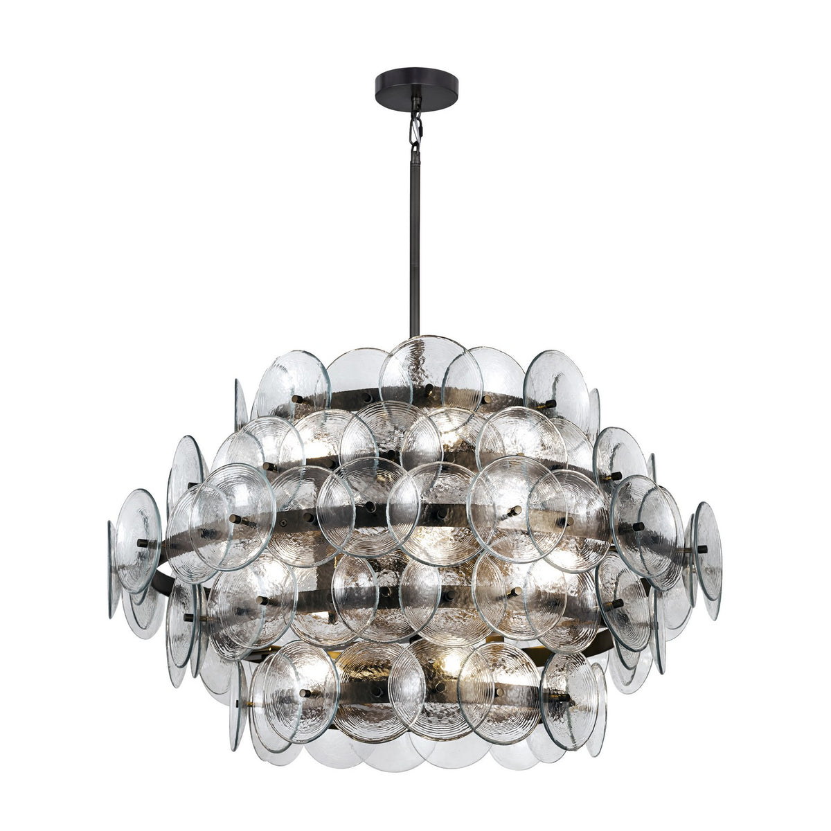 Maxim - 21825TCGM - 12 Light Chandelier - Loren - Gunmetal
