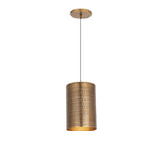 Maxim - 29121WBR - One Light Mini Pendant - Shaka - Weathered Brass