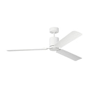 Visual Comfort Fan - 3CCSM62RZWD - 62" Ceiling Fan - Cleancut Smart 62 LED - Matte White