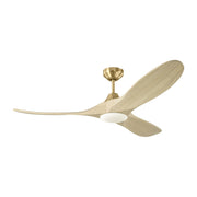 Visual Comfort Fan - 3MAVSM52BBSWWOD - 52" Ceiling Fan - Maverick Smart 52 LED - Burnished Brass