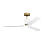 Visual Comfort Fan - 3PESM52BBSD - 52" Ceiling Fan - Peel Smart 52 LED - Burnished Brass