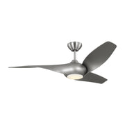Visual Comfort Fan - 3TNSM52BSD - 52" Ceiling Fan - Topan Smart 52 LED - Brushed Steel