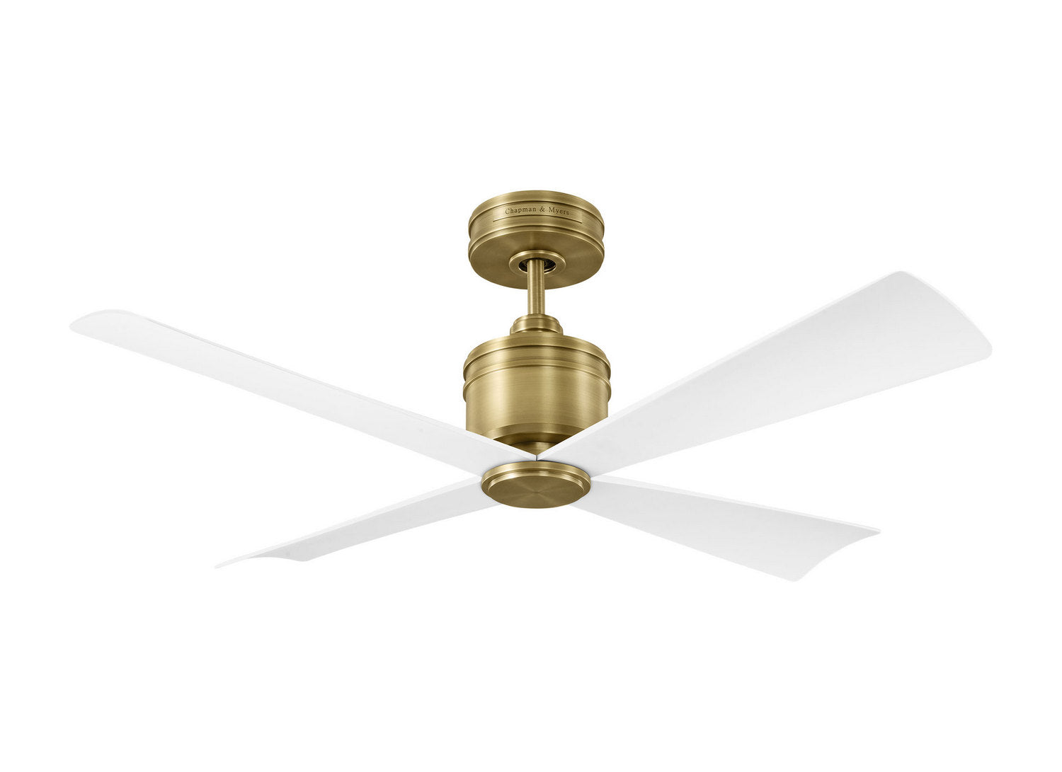 Visual Comfort Fan - 4LNCR44HAB - 44" Ceiling Fan - Launceton 44 - Hand Rubbed Antique Brass