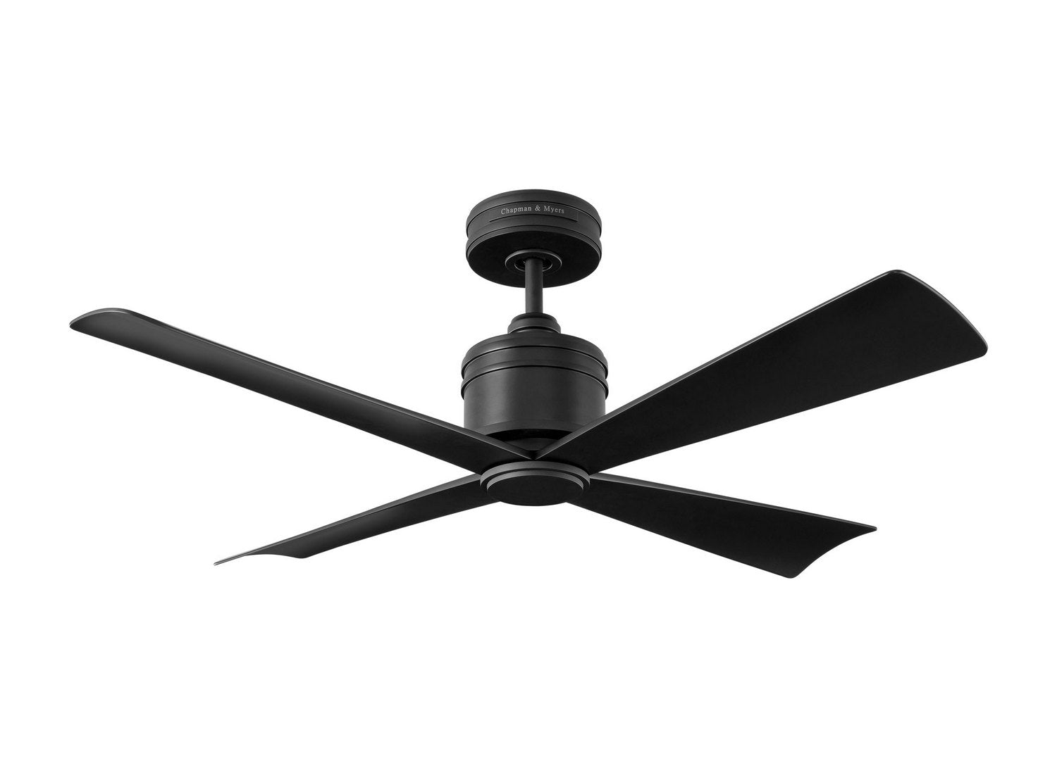 Visual Comfort Fan - 4LNCR44MBK - 44" Ceiling Fan - Launceton 44 - Midnight Black