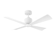 Visual Comfort Fan - 4LNCR44RZW - 44" Ceiling Fan - Launceton 44 - Matte White