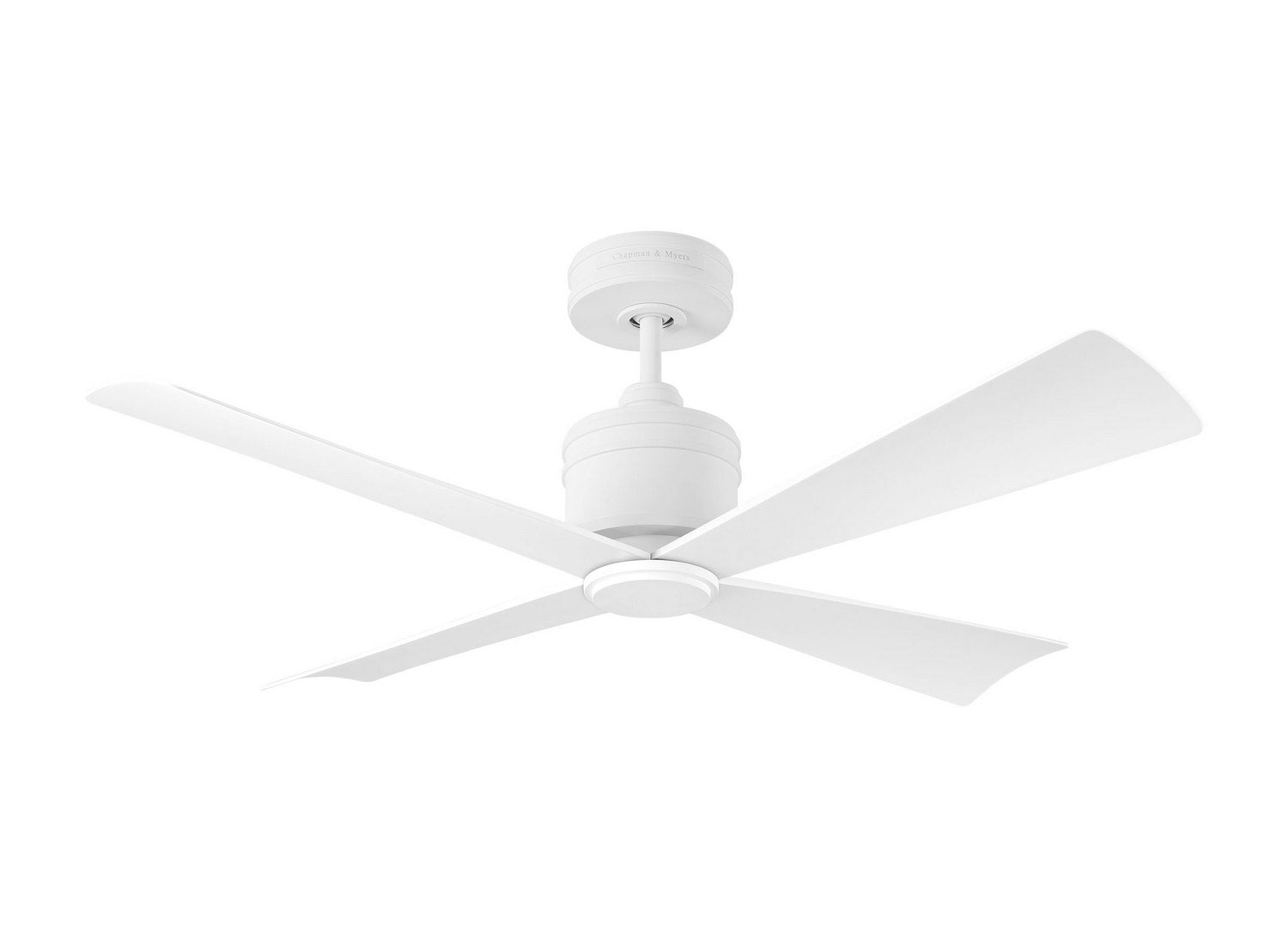 Visual Comfort Fan - 4LNCR44RZW - 44" Ceiling Fan - Launceton 44 - Matte White