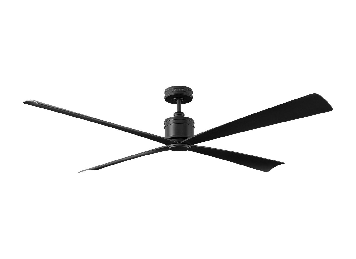 Visual Comfort Fan - 4LNCR72MBK - 72" Ceiling Fan - Launceton 72 - Midnight Black