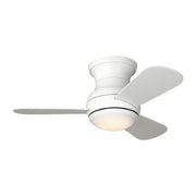 Generation Lighting - 3OBSHR32RZWD - 32"Ceiling Fan - Orbis 32 Hugger LED - Matte White