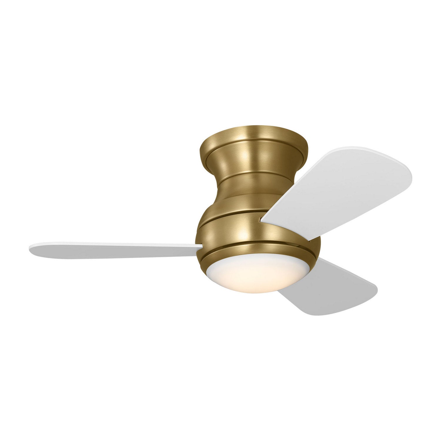 Generation Lighting - 3OBSHR32SBD - 32"Ceiling Fan - Orbis 32 Hugger LED - Satin Brass