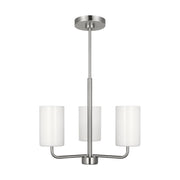 Generation Lighting - GLC1003EN3/BS - Three Light Chandelier - Rhett - Brushed Steel
