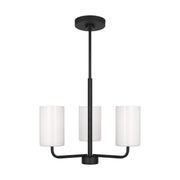 Generation Lighting - GLC1003EN3/MBK - One Light Chandelier - Rhett - Midnight Black