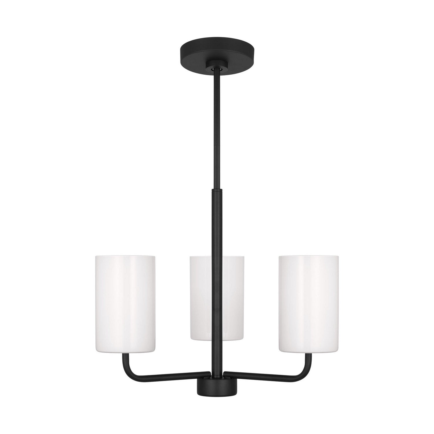 Generation Lighting - GLC1003EN3/MBK - One Light Chandelier - Rhett - Midnight Black