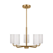 Generation Lighting - GLC1015EN3/SB - Five Light Chandelier - Rhett - Satin Bronze